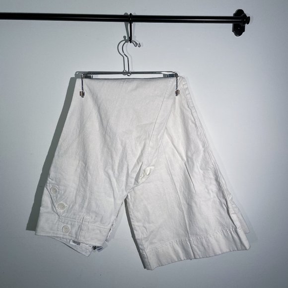 H&M | WHITE LOW-RISE WIDE-LEG PANTS - Picture 1 of 2